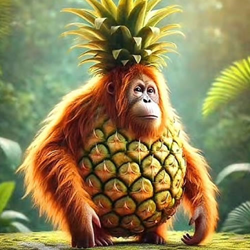 Orangutini Ananassini — postać z kolekcji Brainrot GO