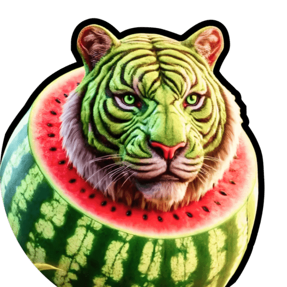 Tigrilini Watermelini — postać z kolekcji Brainrot GO